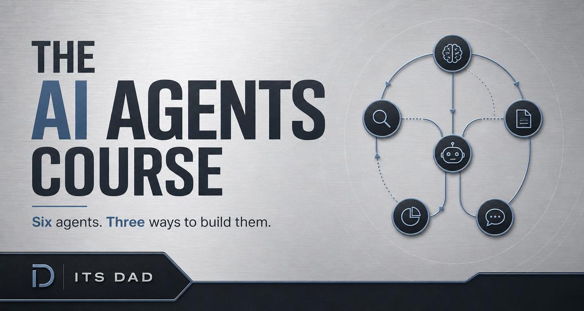 The AI Agents Course cover